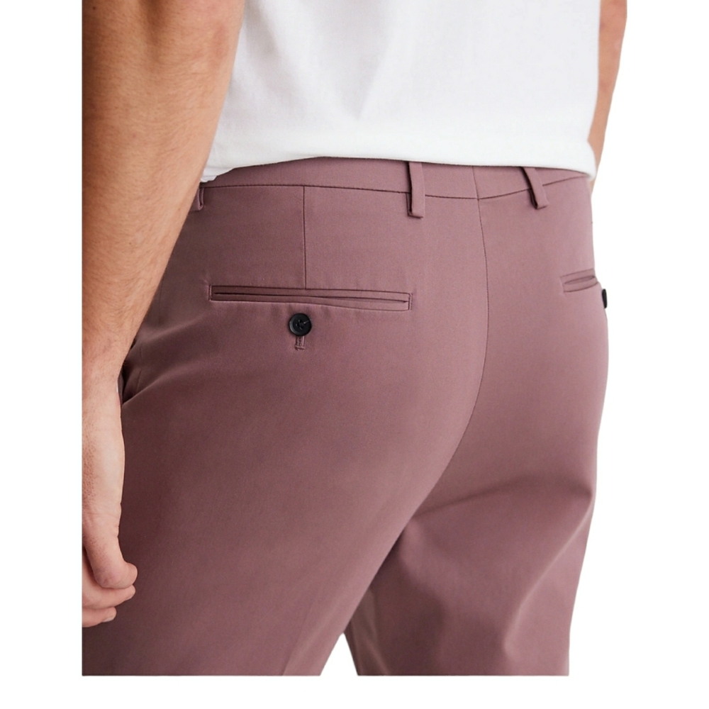 EXPRESS Extra Slim Dress Pants Mens 30x30 Dusty Red Cotton Blend Hyper Stretch - Picture 3 of 8